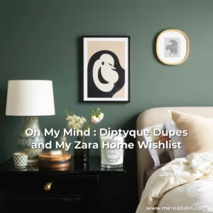 Artistic representation for On My Mind : Diptyque Dupes and My Zara Home Wishlist