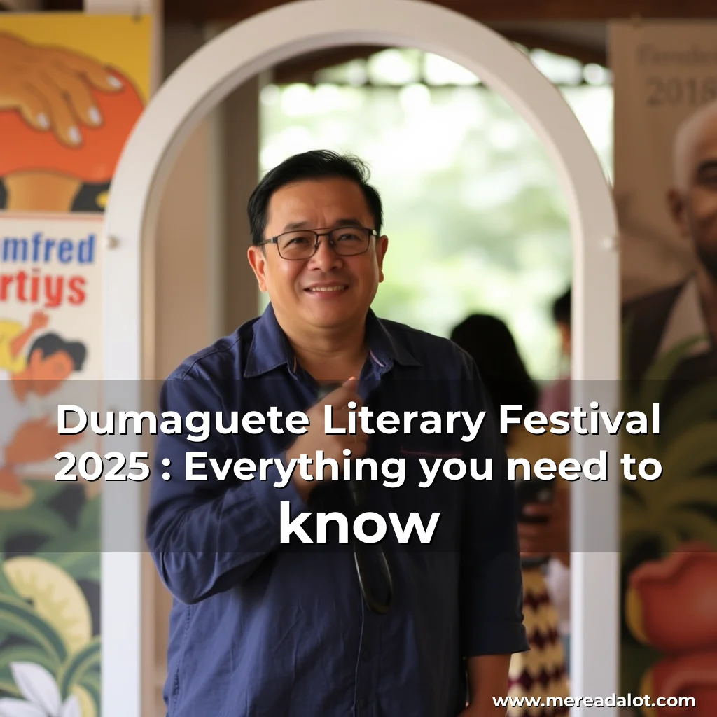 Artistic representation for Dumaguete Literary Festival 2025 : Everything you need to know