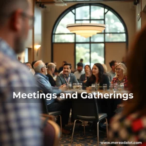 Artistic representation for Meetings and Gatherings