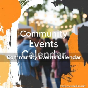 Artistic representation for Community Events Calendar