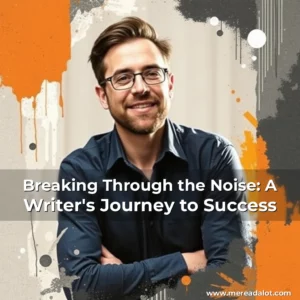 Artistic representation for Breaking Through the Noise: A Writer's Journey to Success