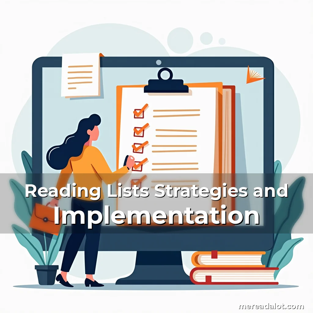Artistic representation for Reading Lists Strategies and Implementation