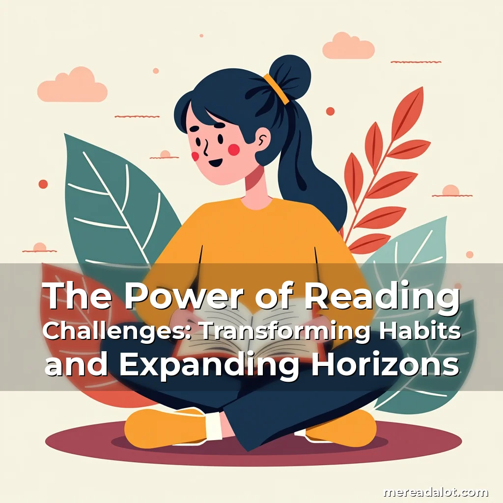 Artistic representation for The Power of Reading Challenges: Transforming Habits and Expanding Horizons